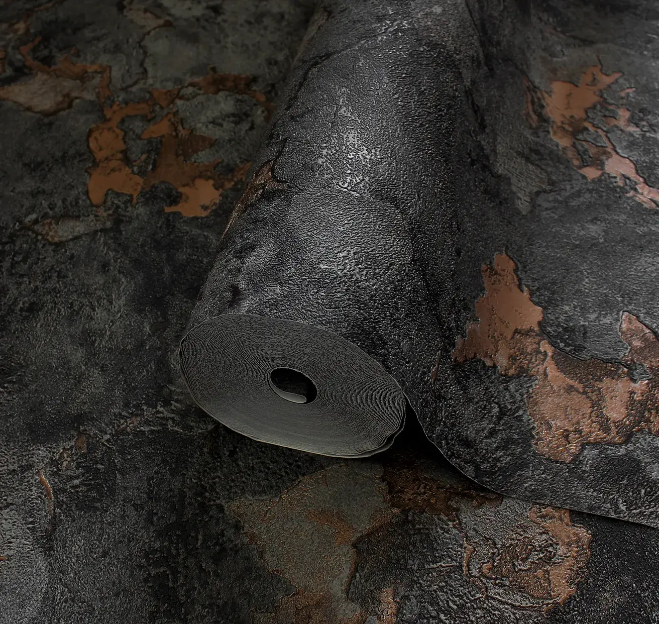 Gray Embossed Wallpaper – Glittering Accents (24109-5)